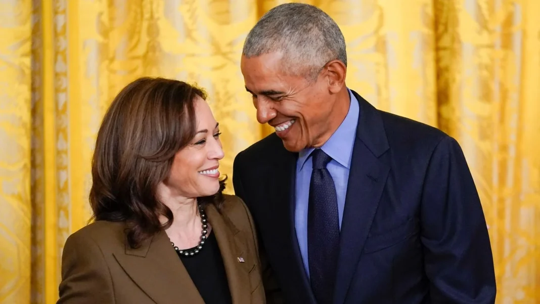 KAMALA HARRIS AND BARAK OBAMA