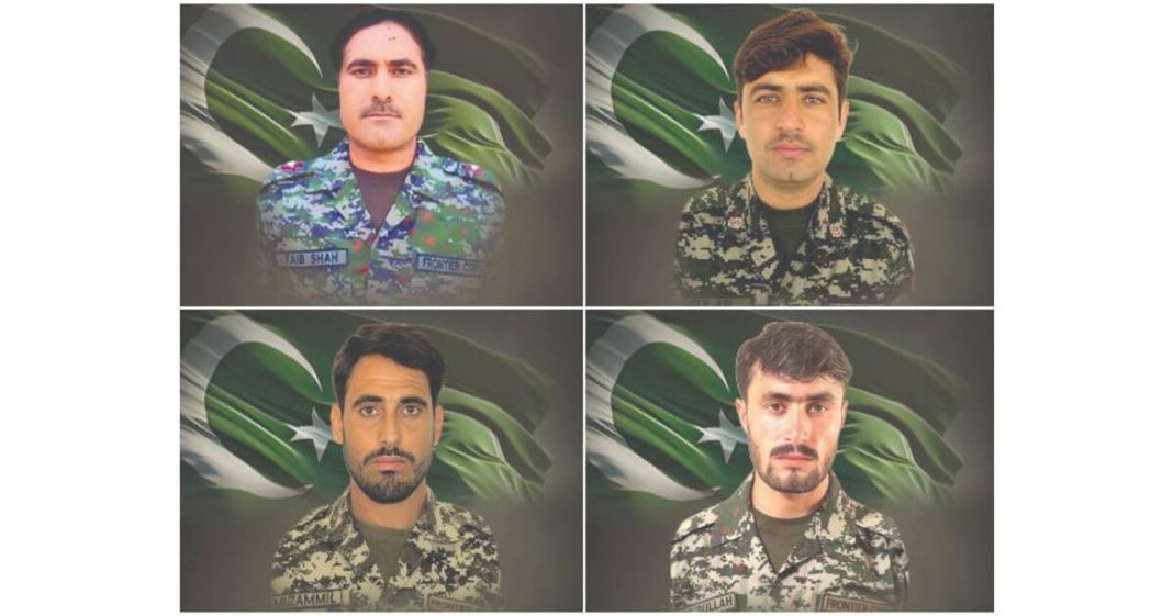 Four personnel martyred