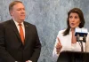 former Republican presidential contender Nikki Haley and former Secretary of State Mike Pompeo