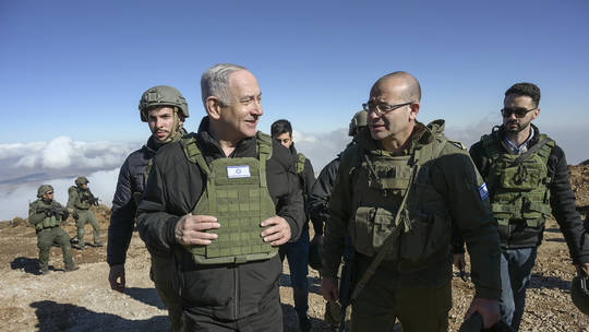 Netanyahu tours newly seized Syrian territory
