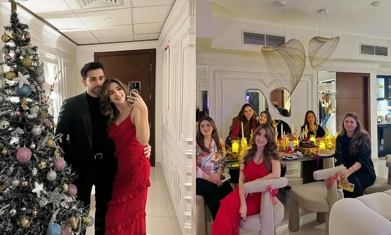 Pakistani celebrities, including Saboor Aly and Minal Khan,