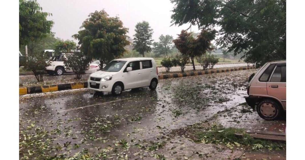 Islamabad hailstorm