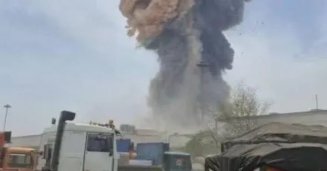 Massive explosion