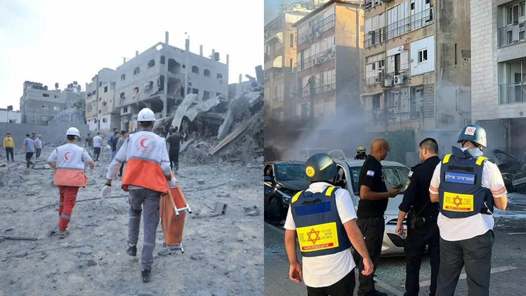 red cross in gaza