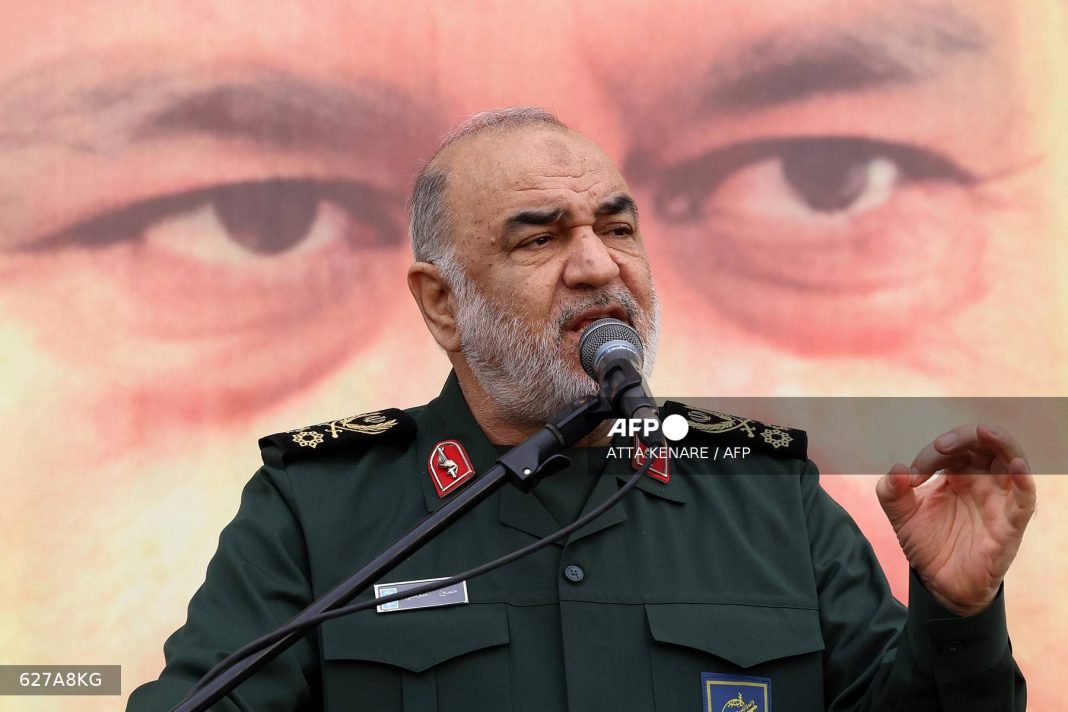 Revolutionary Guards chief Hossein Salami,