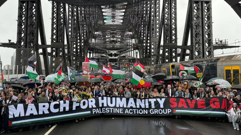 pro-Palestinian march