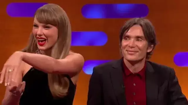 Fans are obsessed with Cillian Murphy's reaction to Taylor Swift's massive engagement ring
