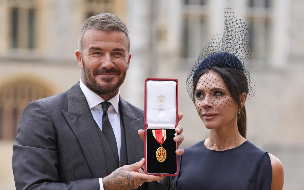David Beckham knighted for services to sport and charity