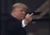 Trump flips off worker who called him ‘pedophile protector’