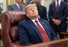 trump sleeping
