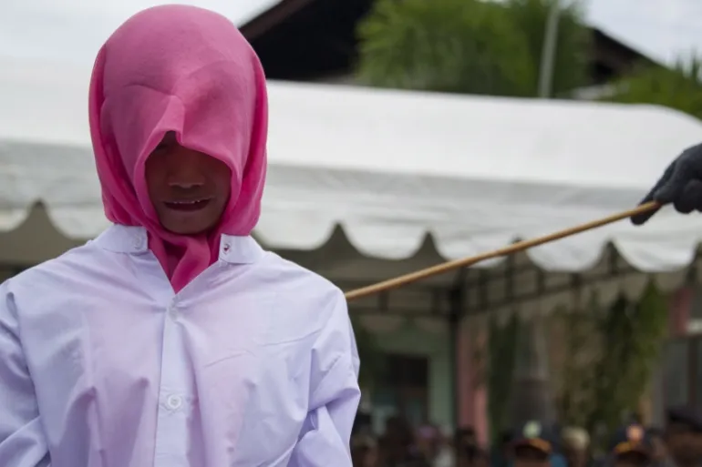 Indonesia couple caned 140 times for sex outside marriage, alcohol