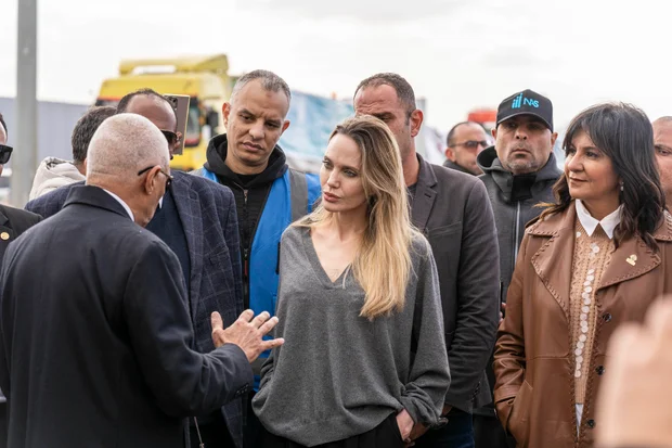 Angelina Jolie Visits Egypt’s Rafah Crossing to Assess Gaza Aid Situation