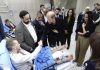 Prince Harry and his wife Meghan meet wounded children from Gaza in Jordan