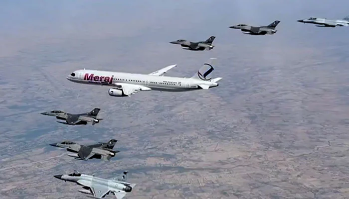 WATCH: PAF jets give aerial salute to Iranian President Pezeshkian