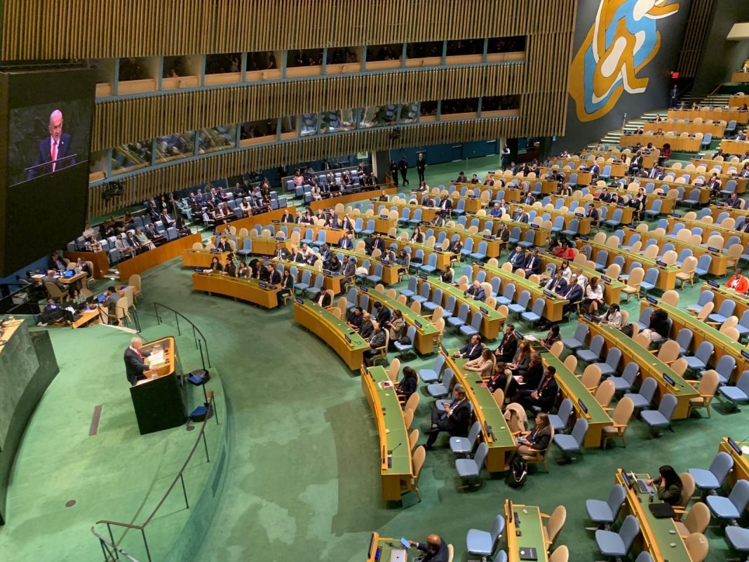 Delegate walkout, protests greet Netanyahu as he addresses UN General Assembly